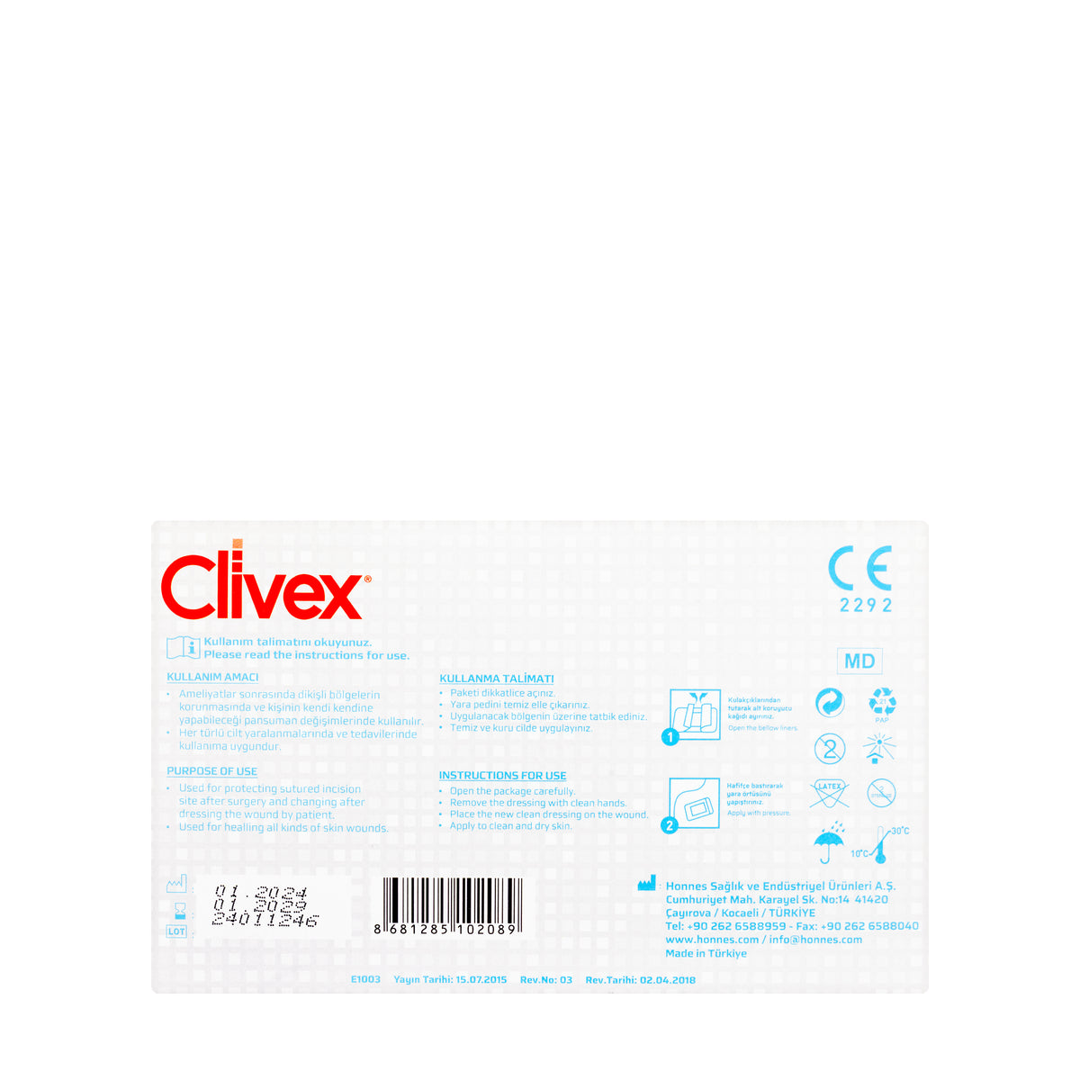 Clivex Non Woven Dressing 5X7.5 Cm 25 Pieces