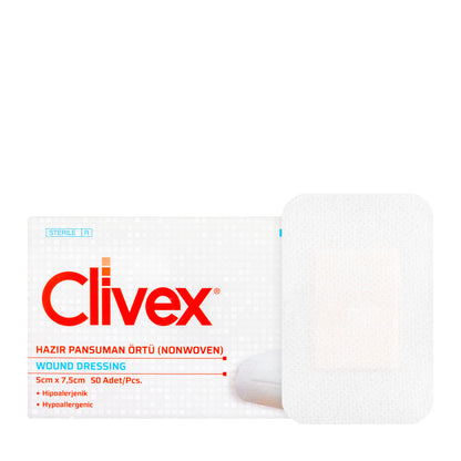 Clivex Non Woven Dressing 5X7.5 Cm 25 Pieces