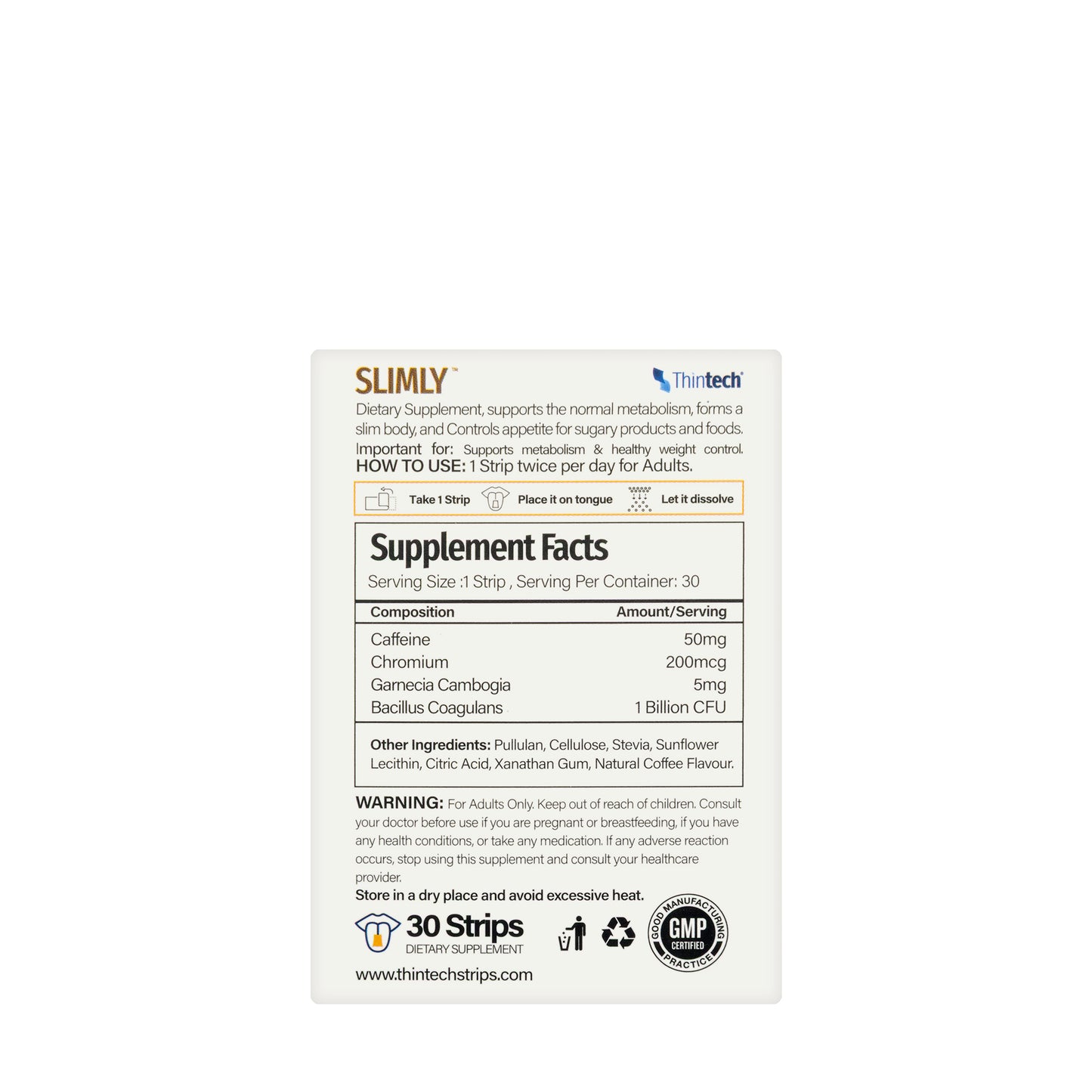 Thintech Slimly 30 Strips