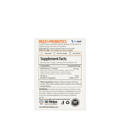 Thintech Multi Vit + Probiotics 30 Strips