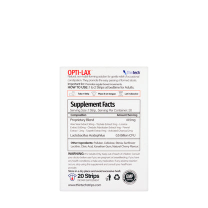 Thintech Opti-Lax 20 Strips