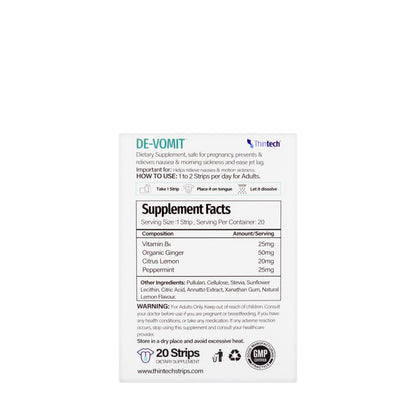 Thintech De-Vomit 20 Strips