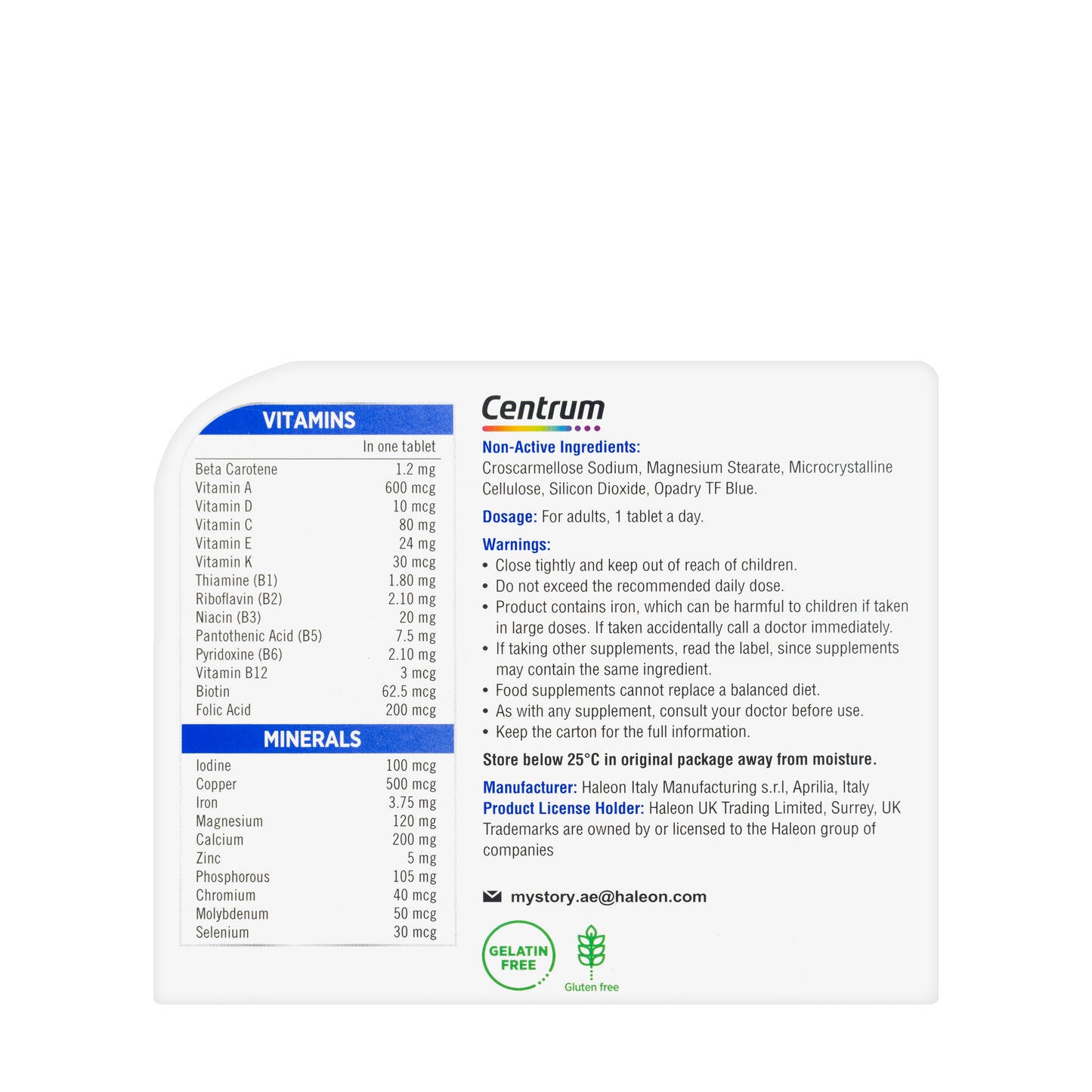 Centrum Men 100 Tablets