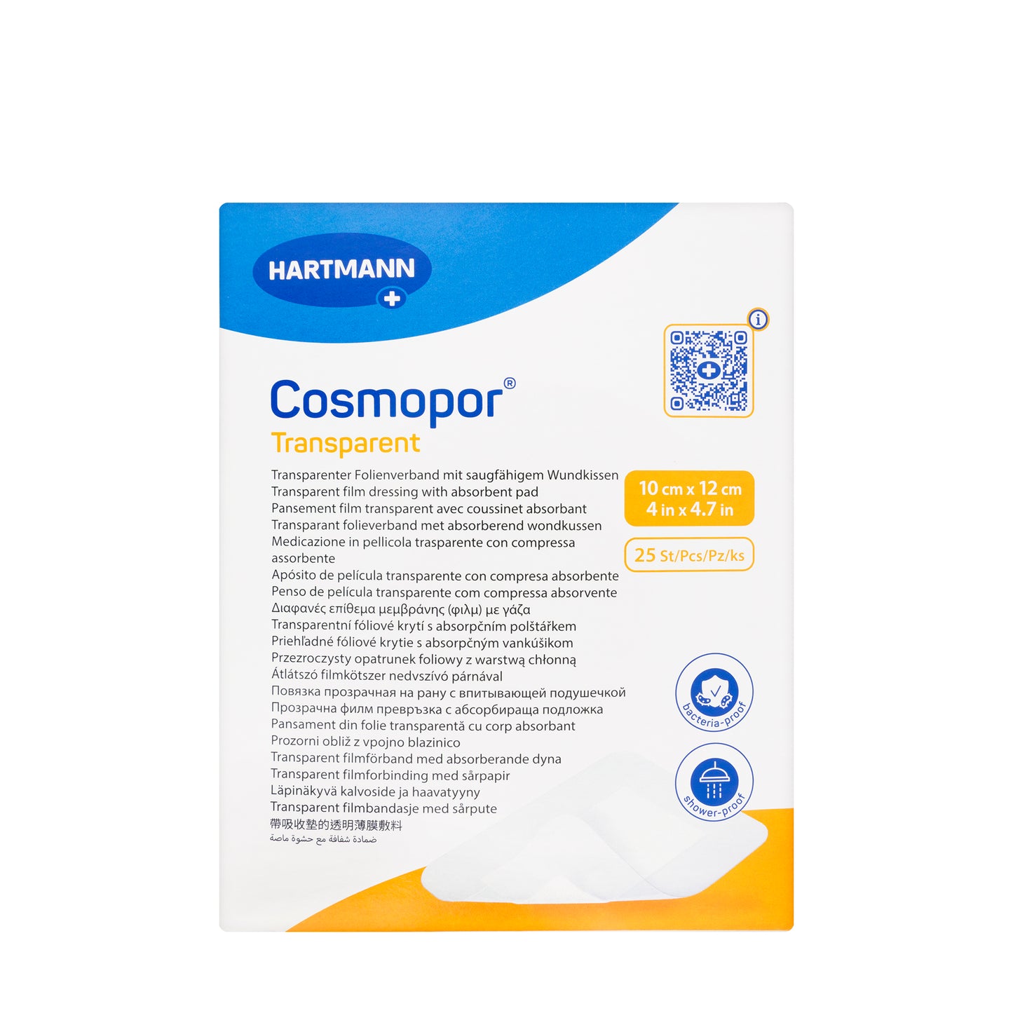 Hartmann  Cosmopor Transparent 10x12 cm 25 pcs