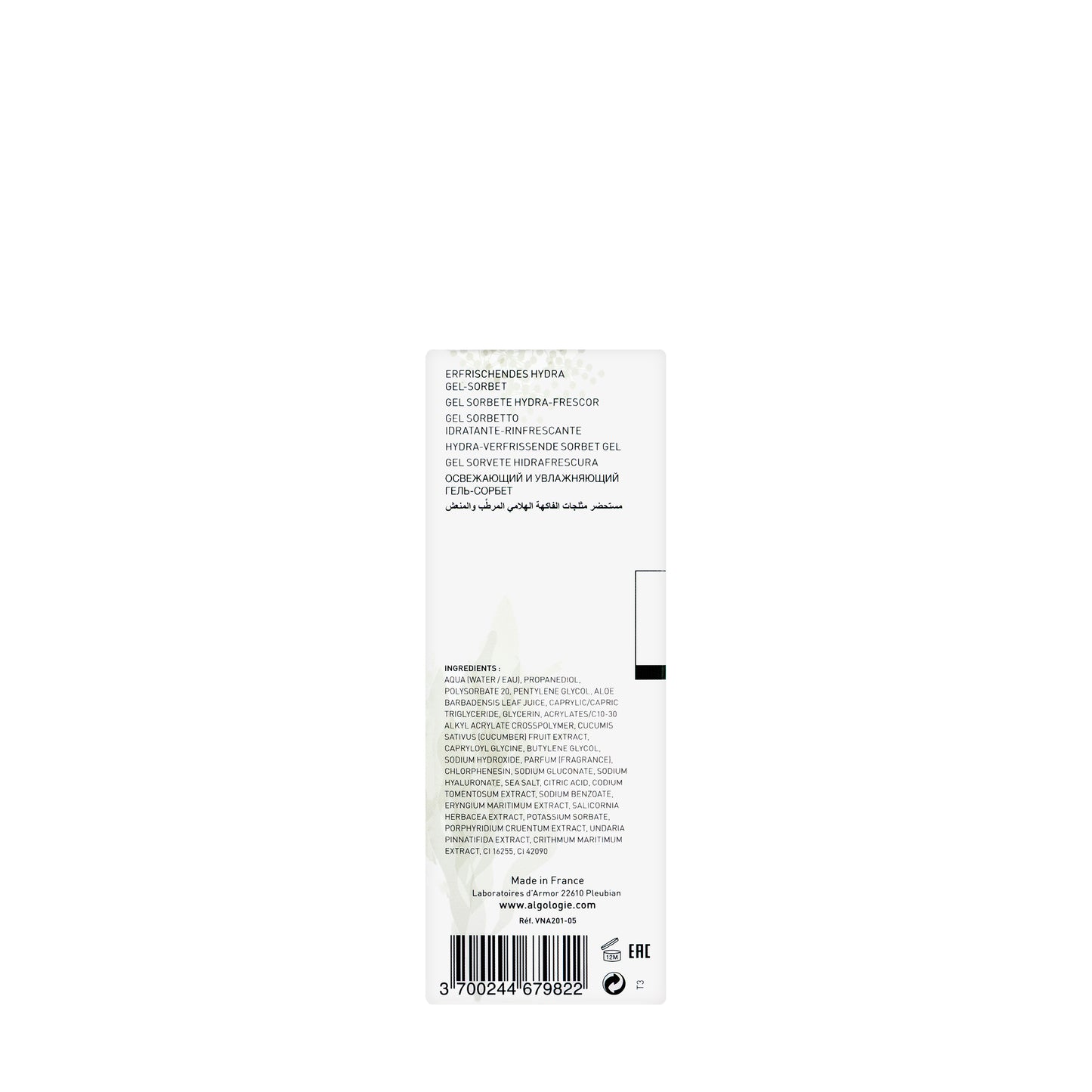 Algologie Hydra Refreshing Sorbet Gel 50 ml
