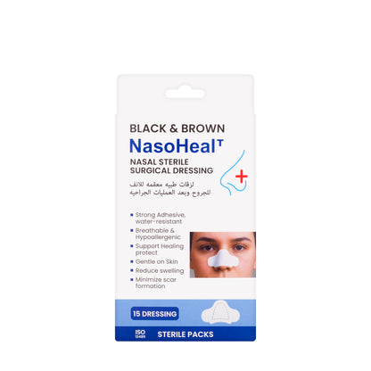 Black & Brown Nasoheal Nose Plaster 15 Pieces [Water Resist]