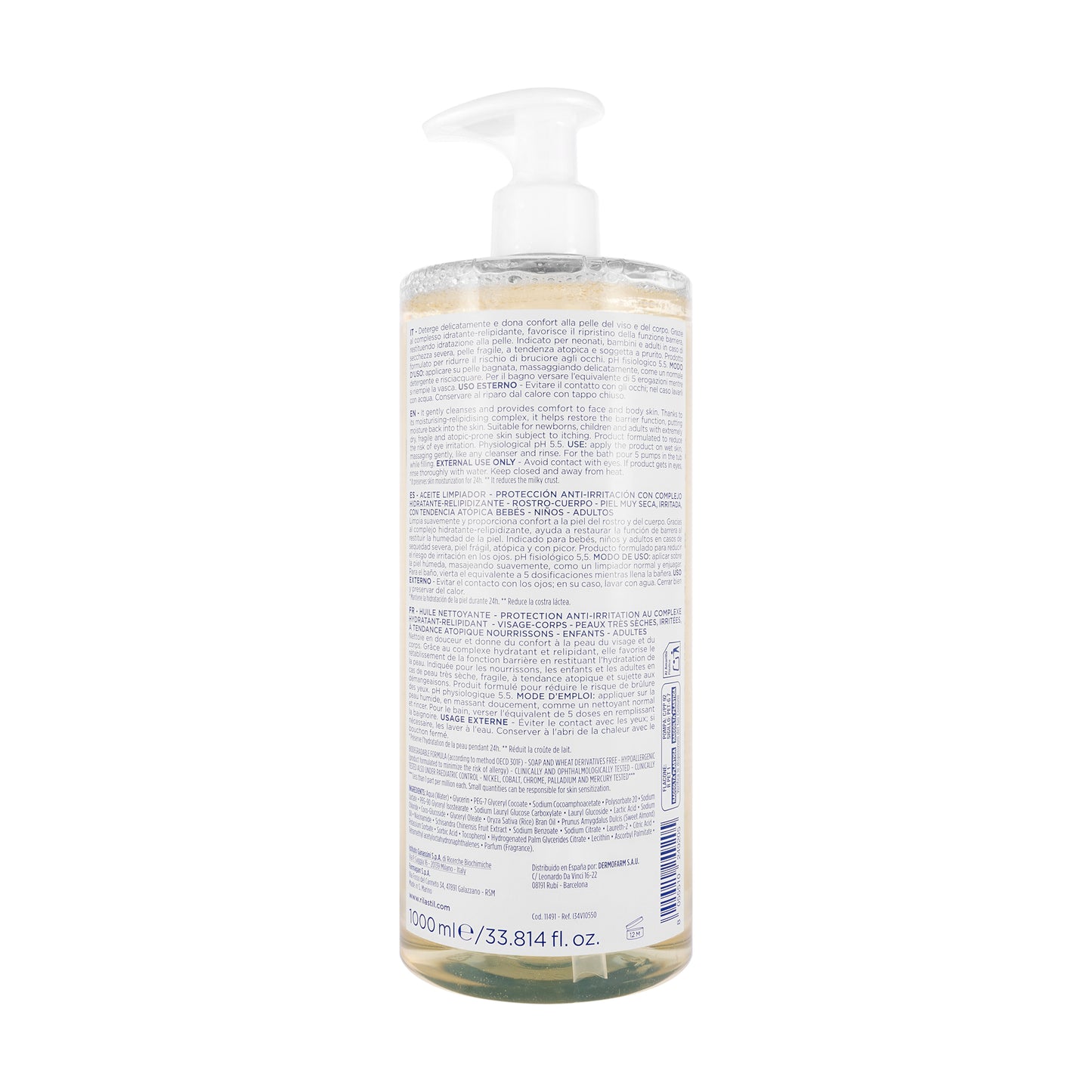 Rilastil Xerolact Cleansing Oil 750 Ml