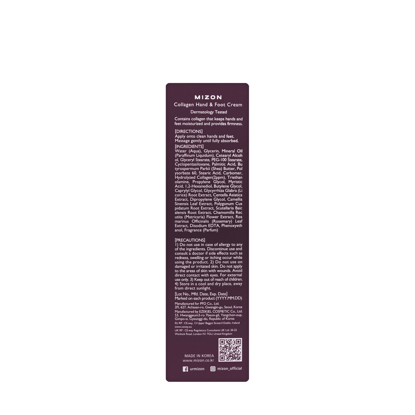 Mizon Collagen Hand and Foot Cream 100 Ml