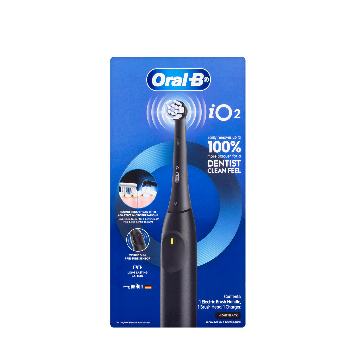 Oral B Io2 Electric Toothbrush Night Black