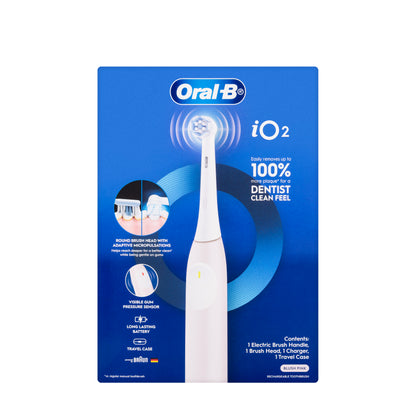 Oral B Io2 Electric Toothbrush With Travel Case[B-Pink]