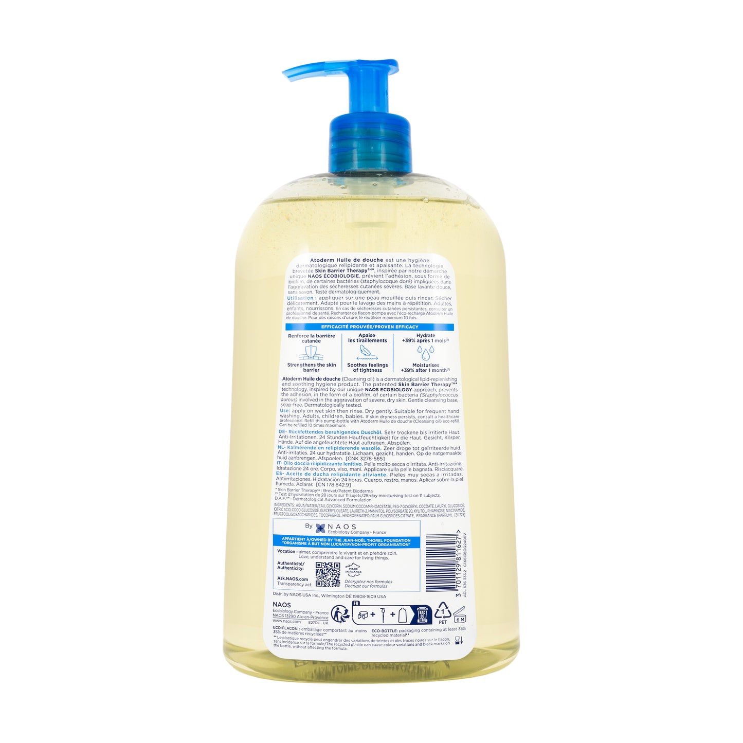 Bioderma Atoderm Huile De Douche 1 Liter+200 Ml Offer