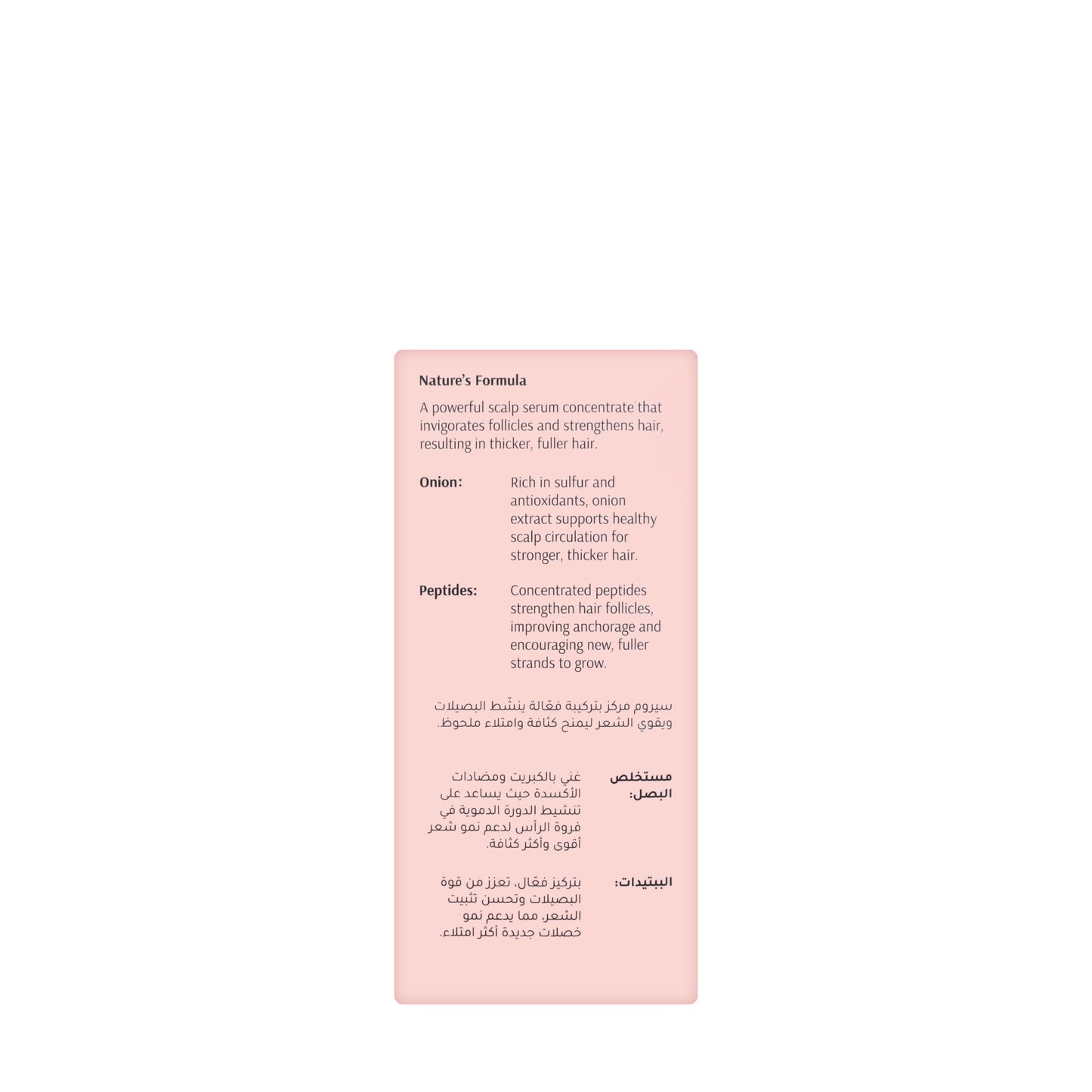 Tara Onion + Peptides Scalp Concentrate 50 ml