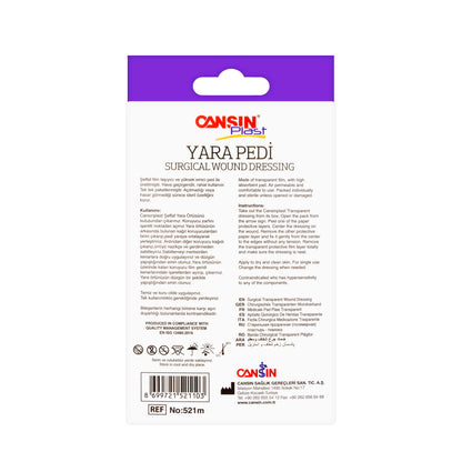 Cansinplast Wound Dressing 9×5 cm 10 Pieces