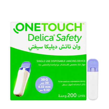 OneTouch Delica Safety Needles 200 Pieces