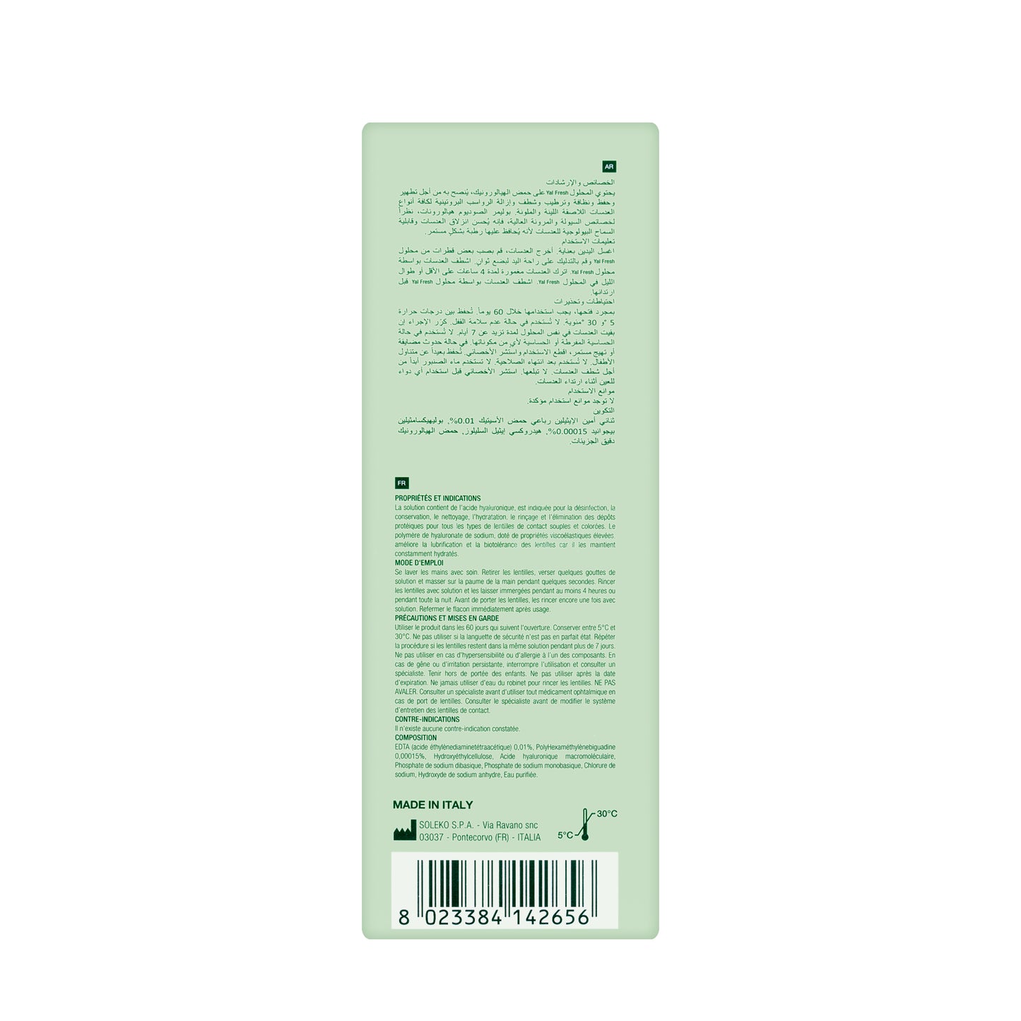 Soleko Yal Fresh Eye Lenses Solution 360 ml