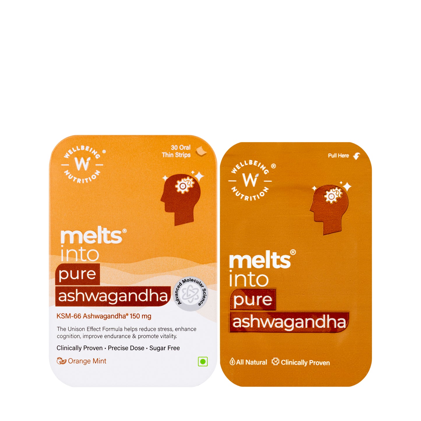 Wellbeing Melts Pure Ashwagandha 30 Strips