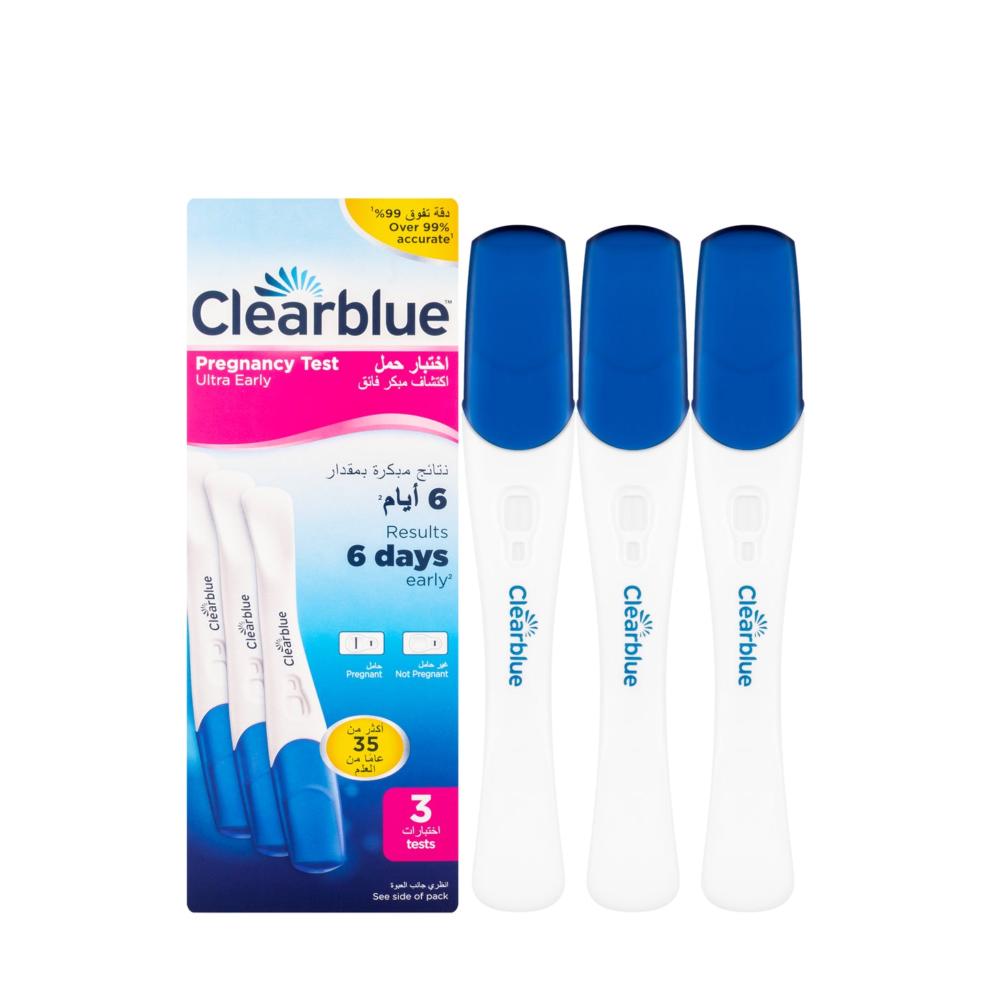 Clear Blue Pregnancy Test Ultra Early 3 Pieces