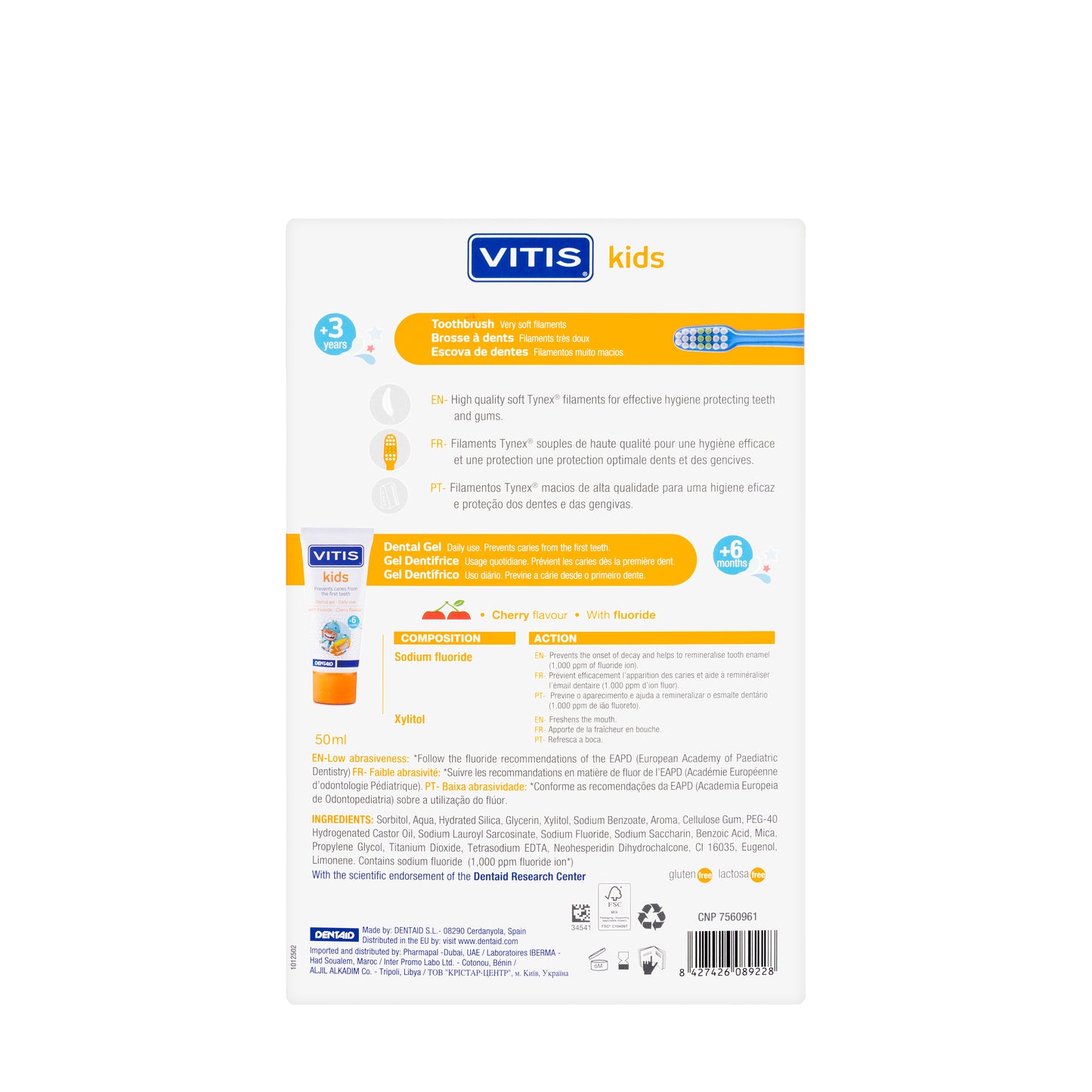 Dentaid Vitis Kids Kit [Gel+Toothbrush]