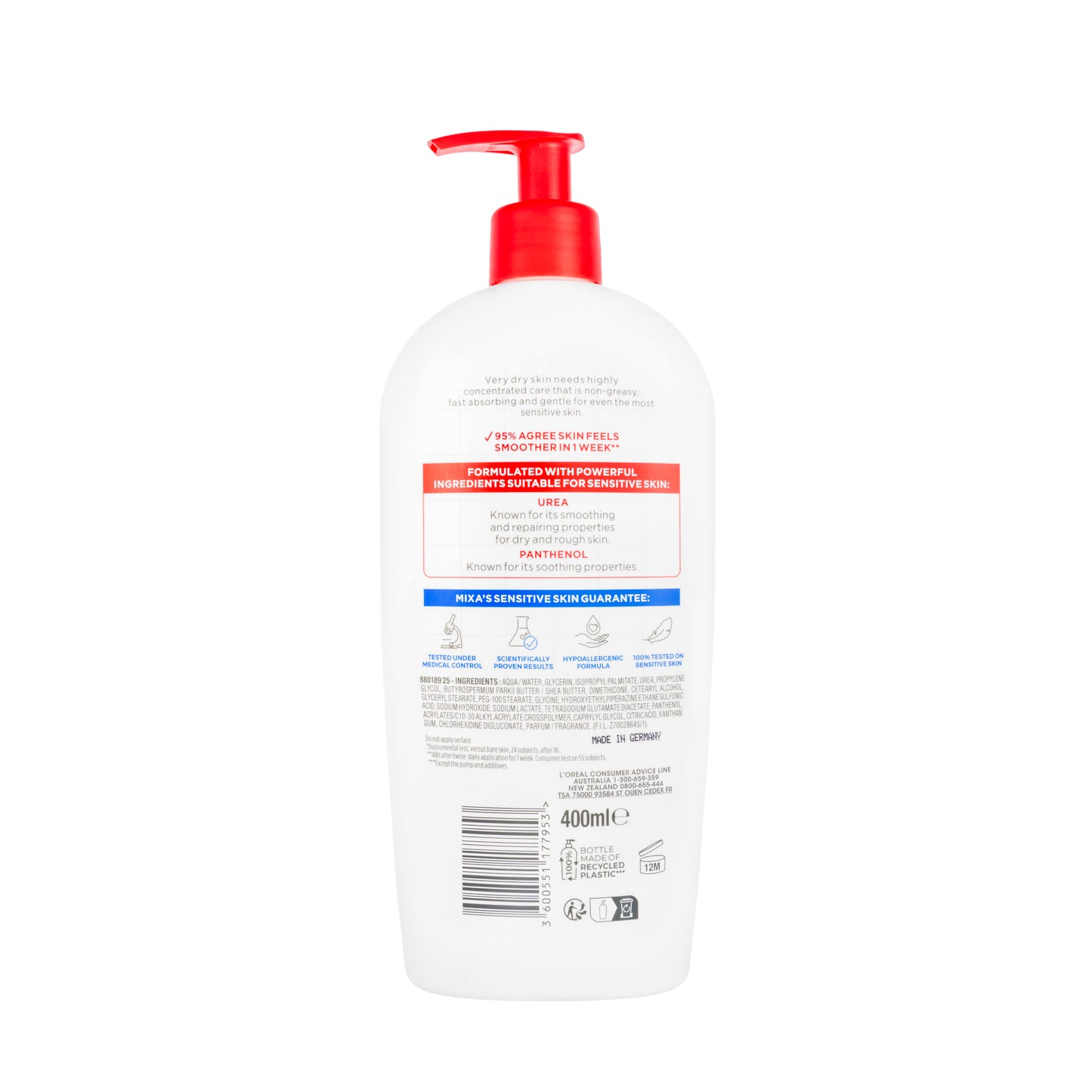 Mixa Urea Cica Repair Lotion 400 Ml