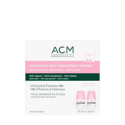 ACM Soothing Deodorant Roll On 48H [Pink] 50 Ml 1+1 Offer