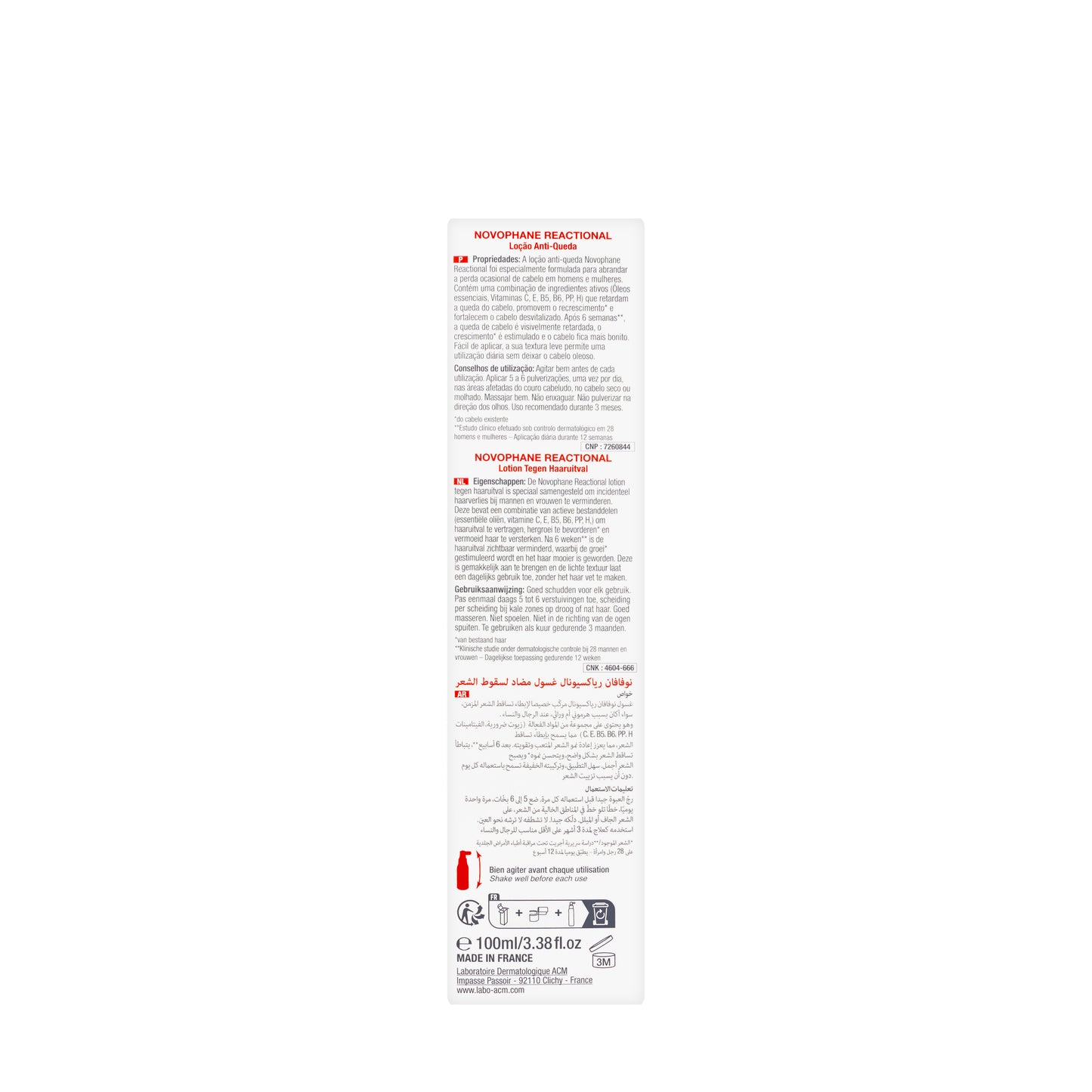 ACM Novophane Reaction Lotion 100 Ml 1+1 Offer