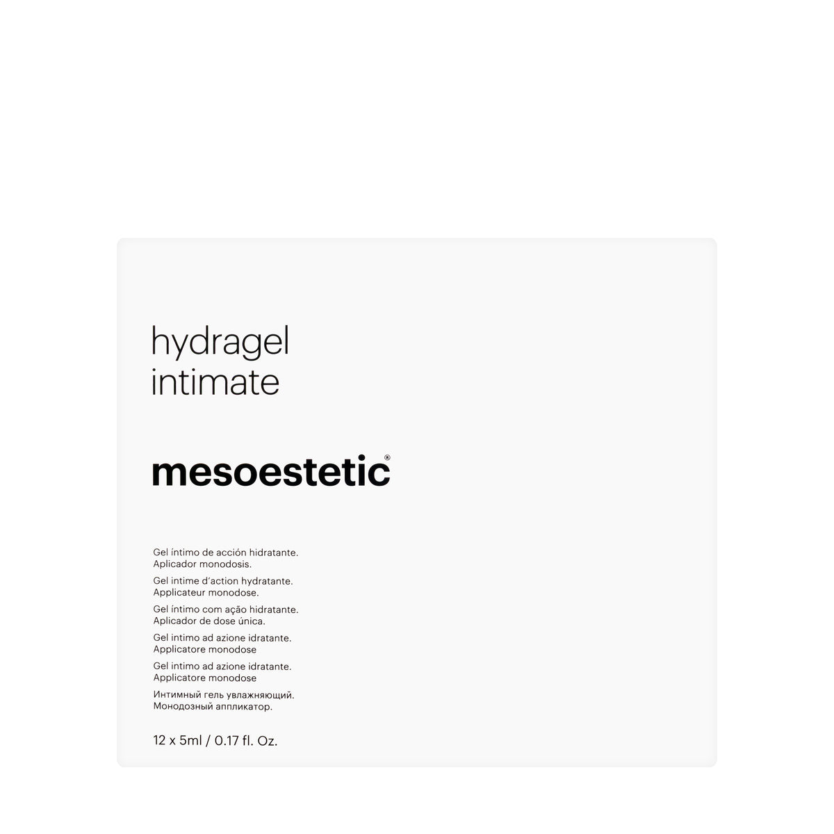 Mesoestetic Hydragel Intimate 12×5 ml