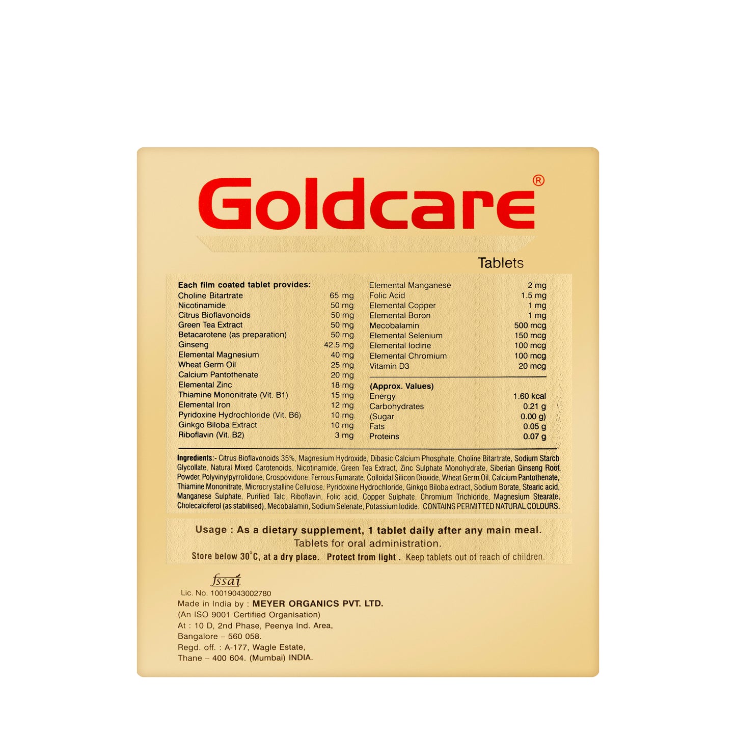 Goldcare 30 Tablets
