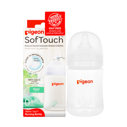 Pigeon Softouch Plastic Bottle 0+M 160 ml