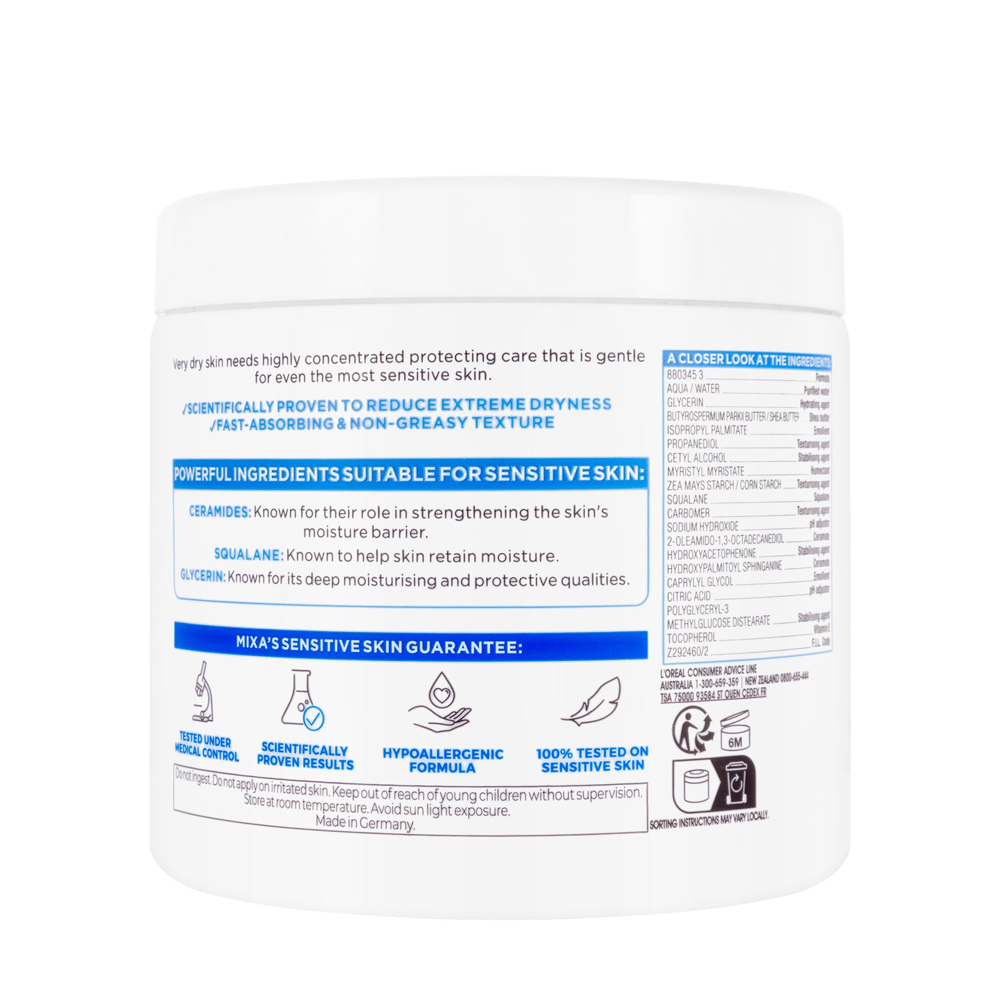 Mixa Ceramide Protect Cream 400 ml