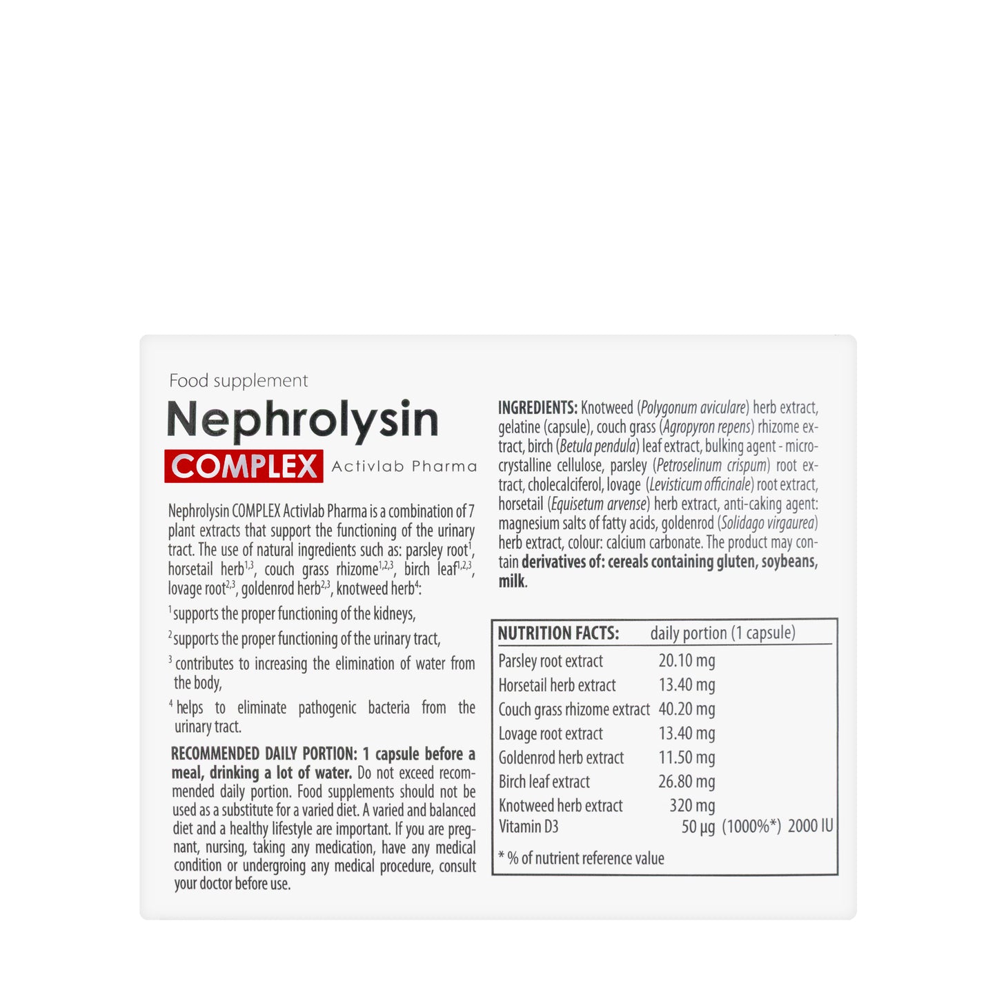 Activlab Nephrolysin Complex 30 Capsules