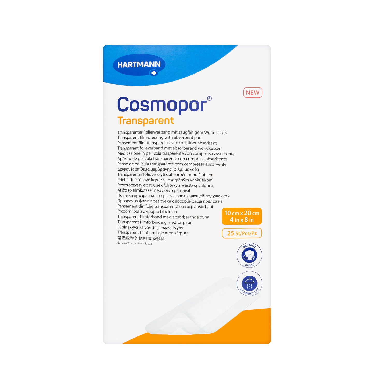 Hartmann Cosmopor Transparent 10 × 20 cm 25 Pieces