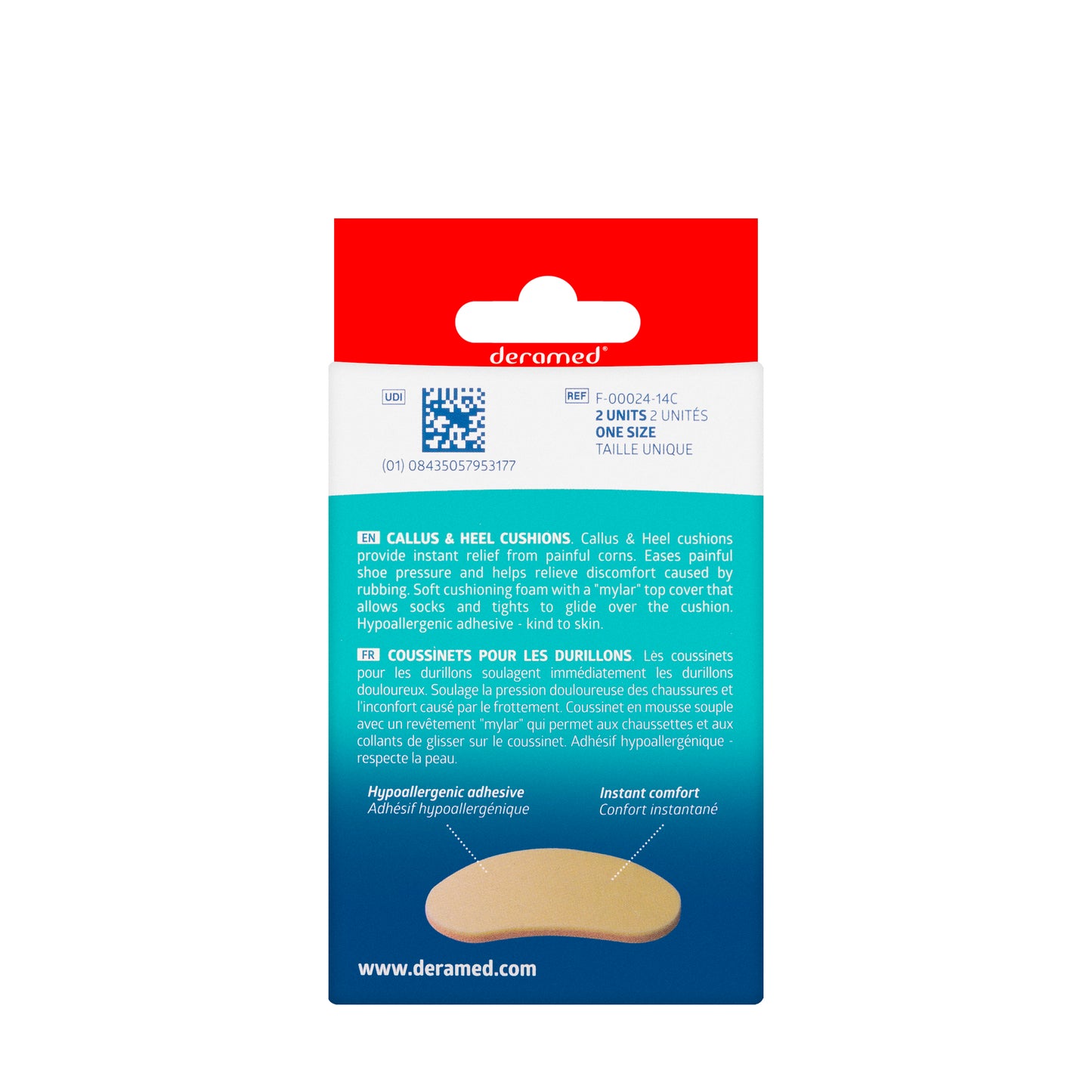 Deramed Callus and Heel Cushions 2 Pieces [F00024-14C]