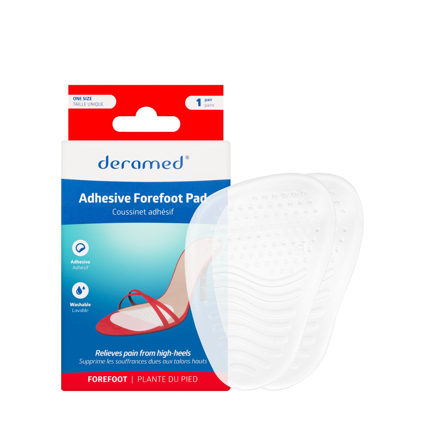 Deramed Adhesive Forefoot Pad 1 Pair [F00073-00C]