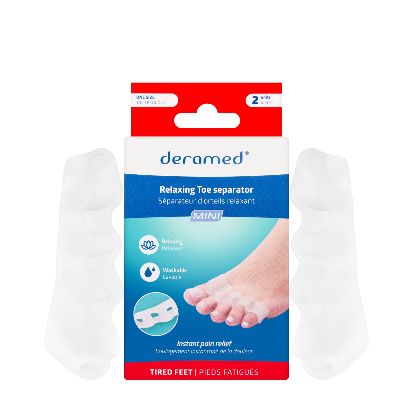 Deramed Relaxing Toe Separator 2 Pieces[F00017-02C]