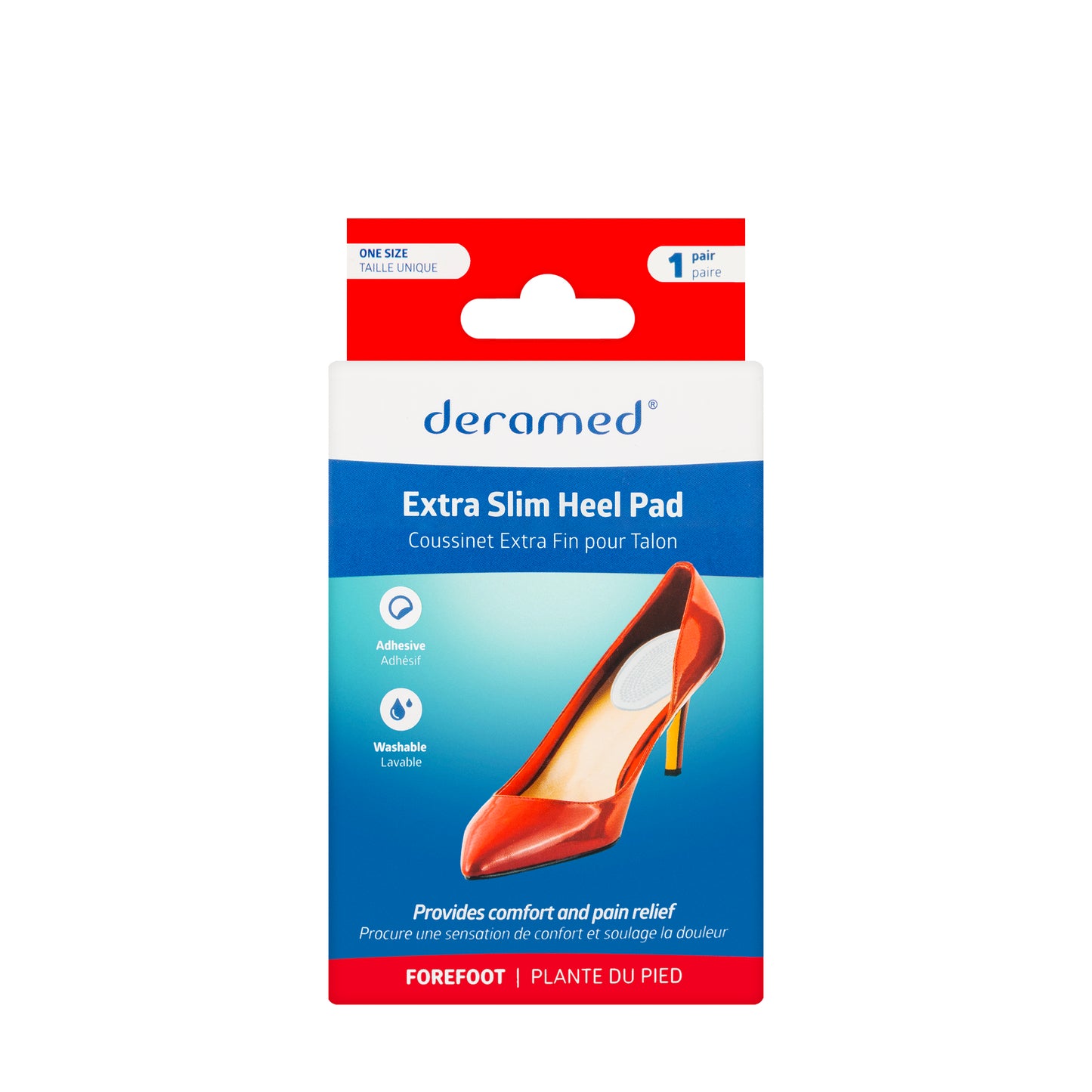 Deramed Extra Slim Heel Pad 1 Pair[F00084-00C]