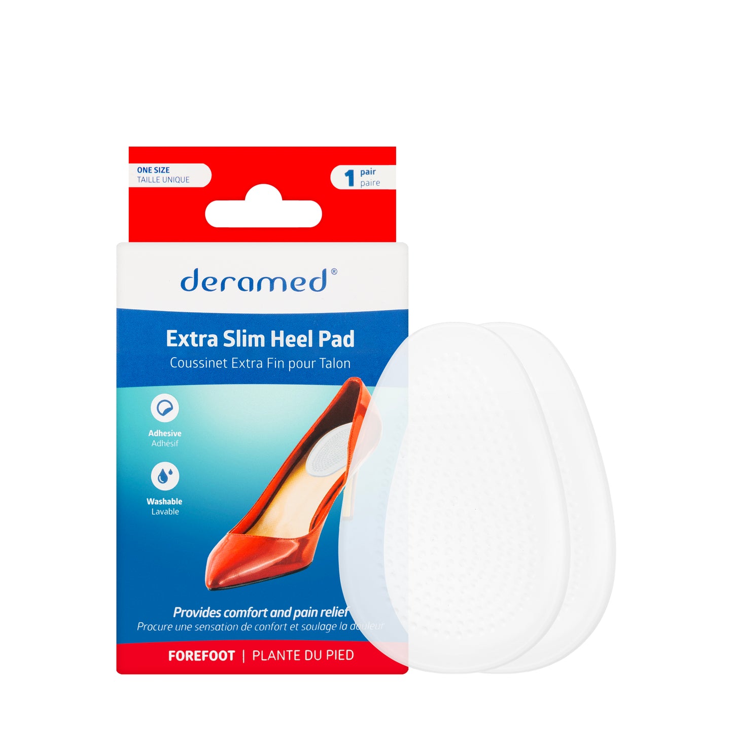 Deramed Extra Slim Heel Pad 1 Pair[F00084-00C]