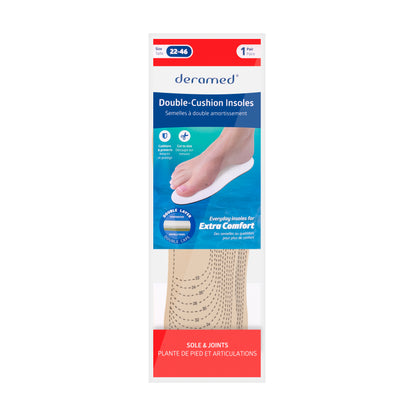 Deramed Double Cushion Insoles 22-46[F00008-01T]