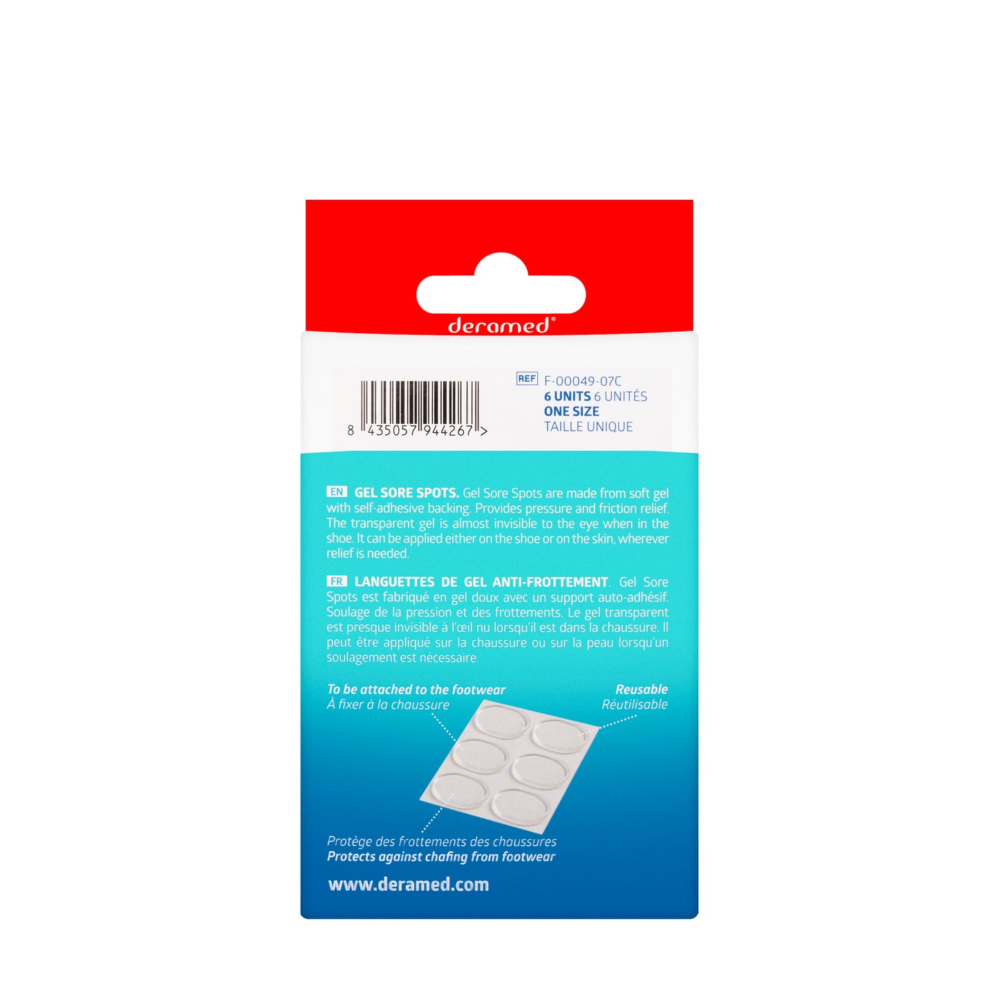 Deramed Gel Sore Spots 6 Pieces [F00049-07C]