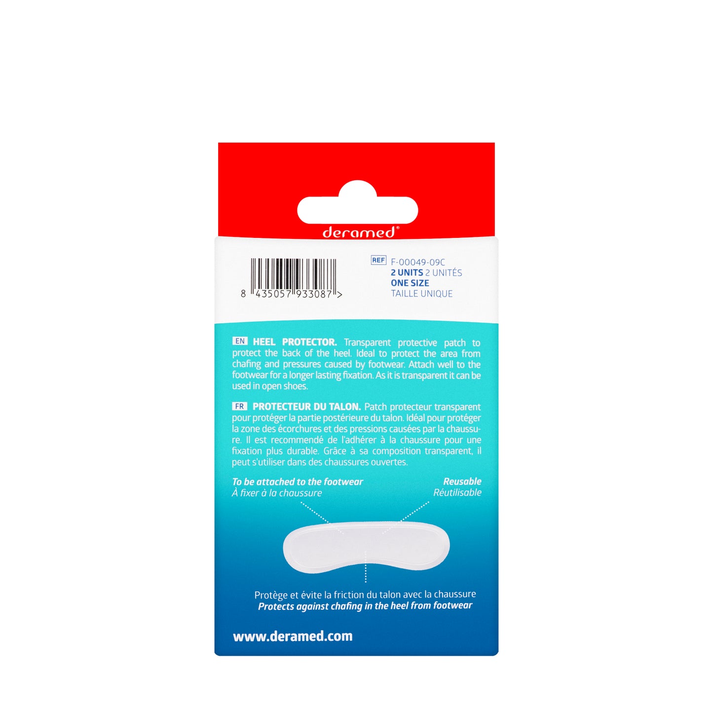 Deramed Heel Protector 2 Pieces [F00049-09C]