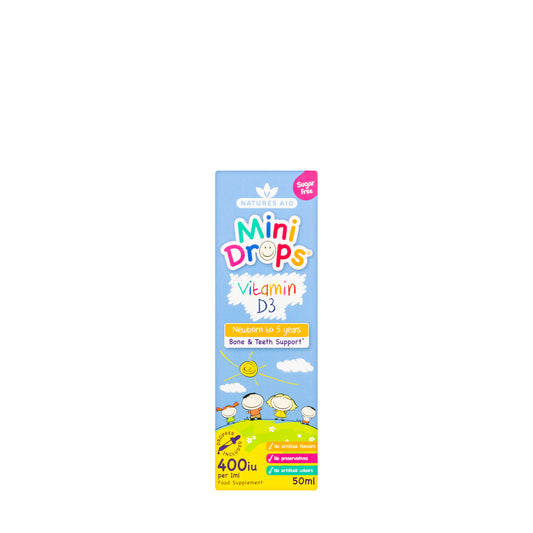 Nature’s Aid Mini Vitamin D3 400 IU Drops 50 ml