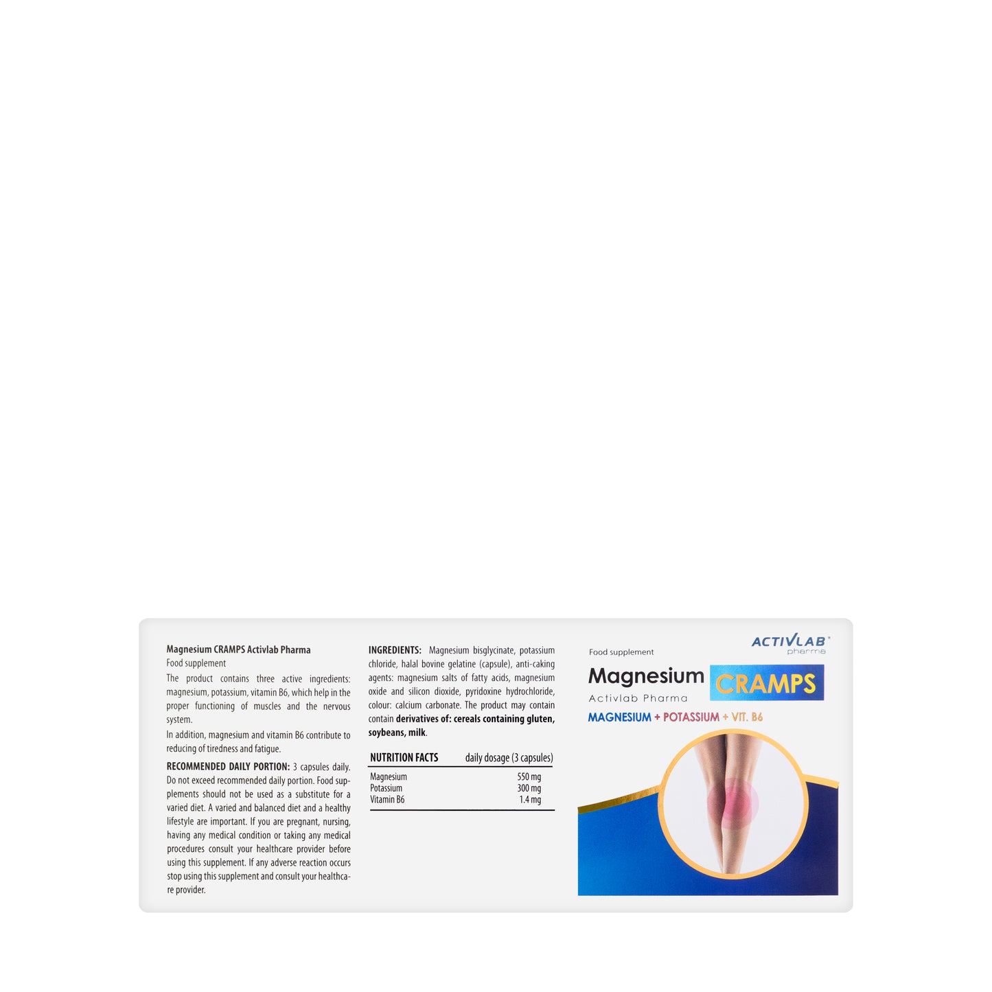 Activlab Magnesium Cramps 60 Capsules