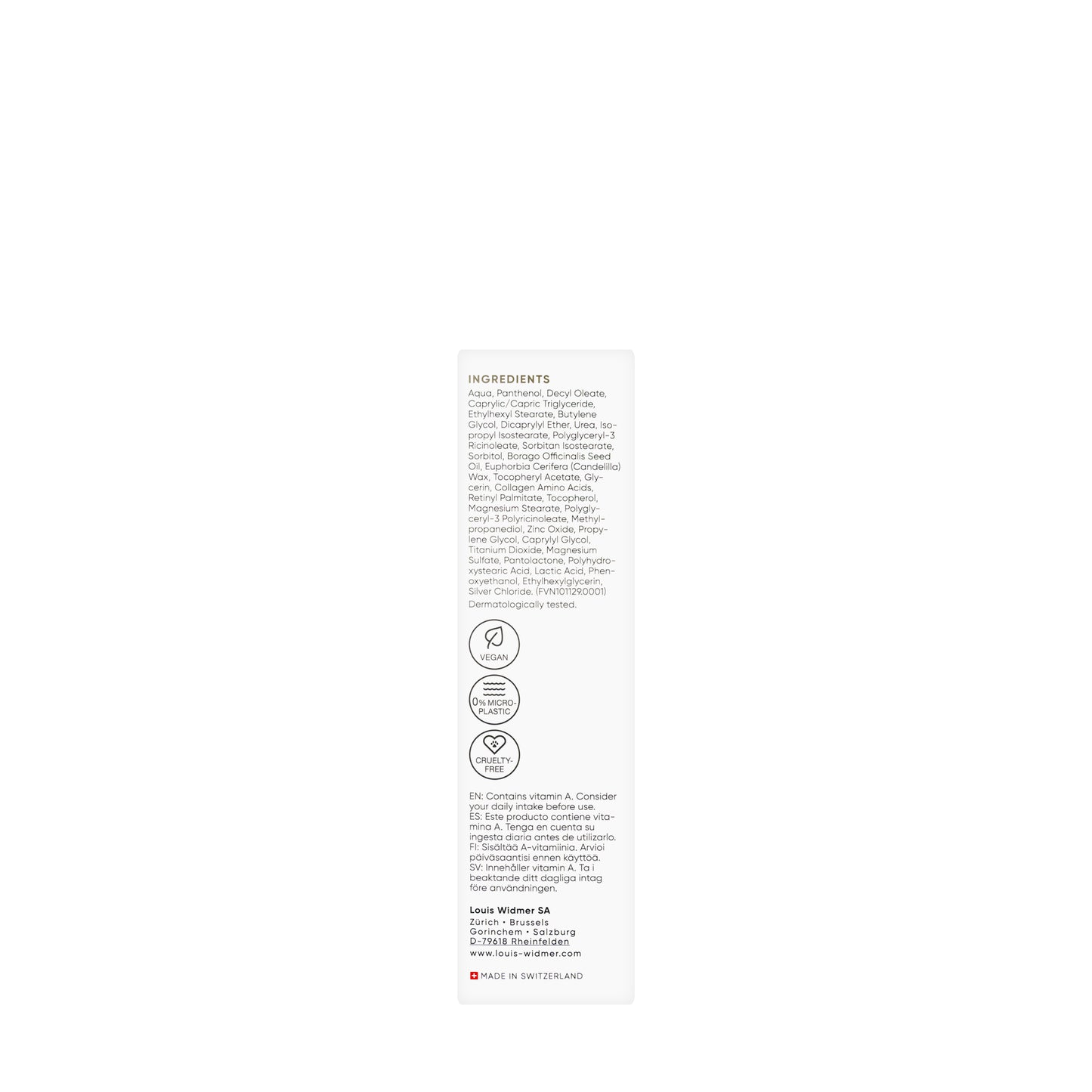 Louis Widmer R+D Advanced Repair Cream 75 ml