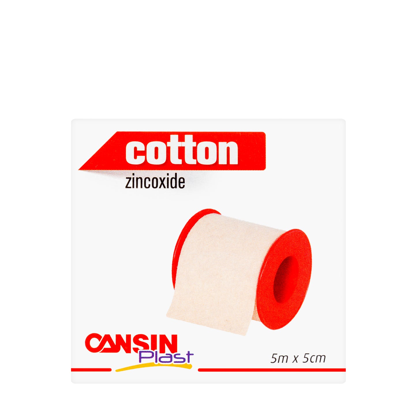 Cansinplast Cotton Adhesive Tape 5 m × 5 cm