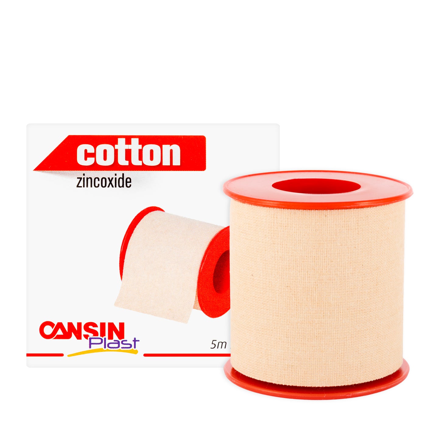 Cansinplast Cotton Adhesive Tape 5 m × 5 cm