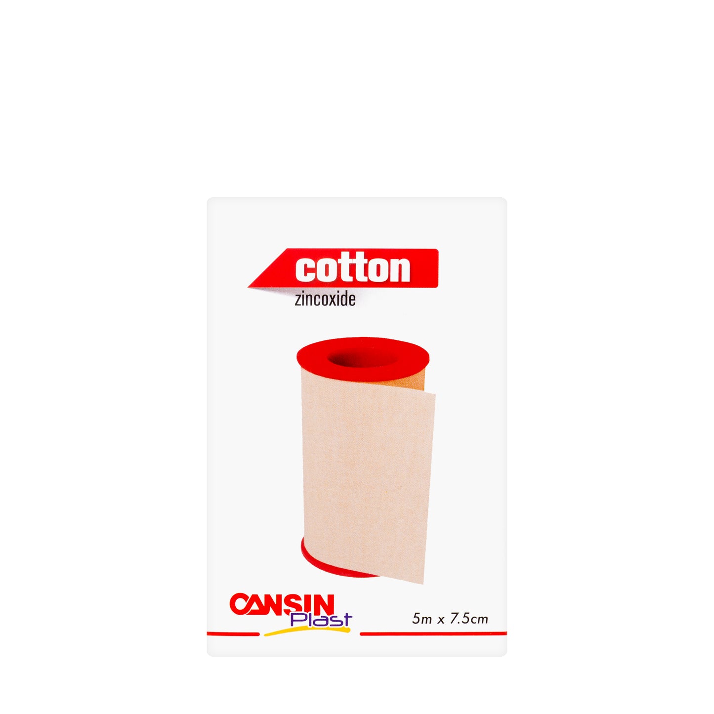 Cansinplast Cotton Adhesive Tape 5 m × 7.5 cm