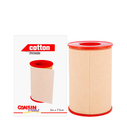Cansinplast Cotton Adhesive Tape 5 m × 7.5 cm