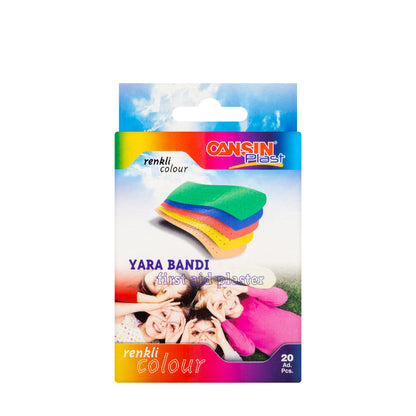 Cansinplast First Aid Colour Plasters 20 Pieces