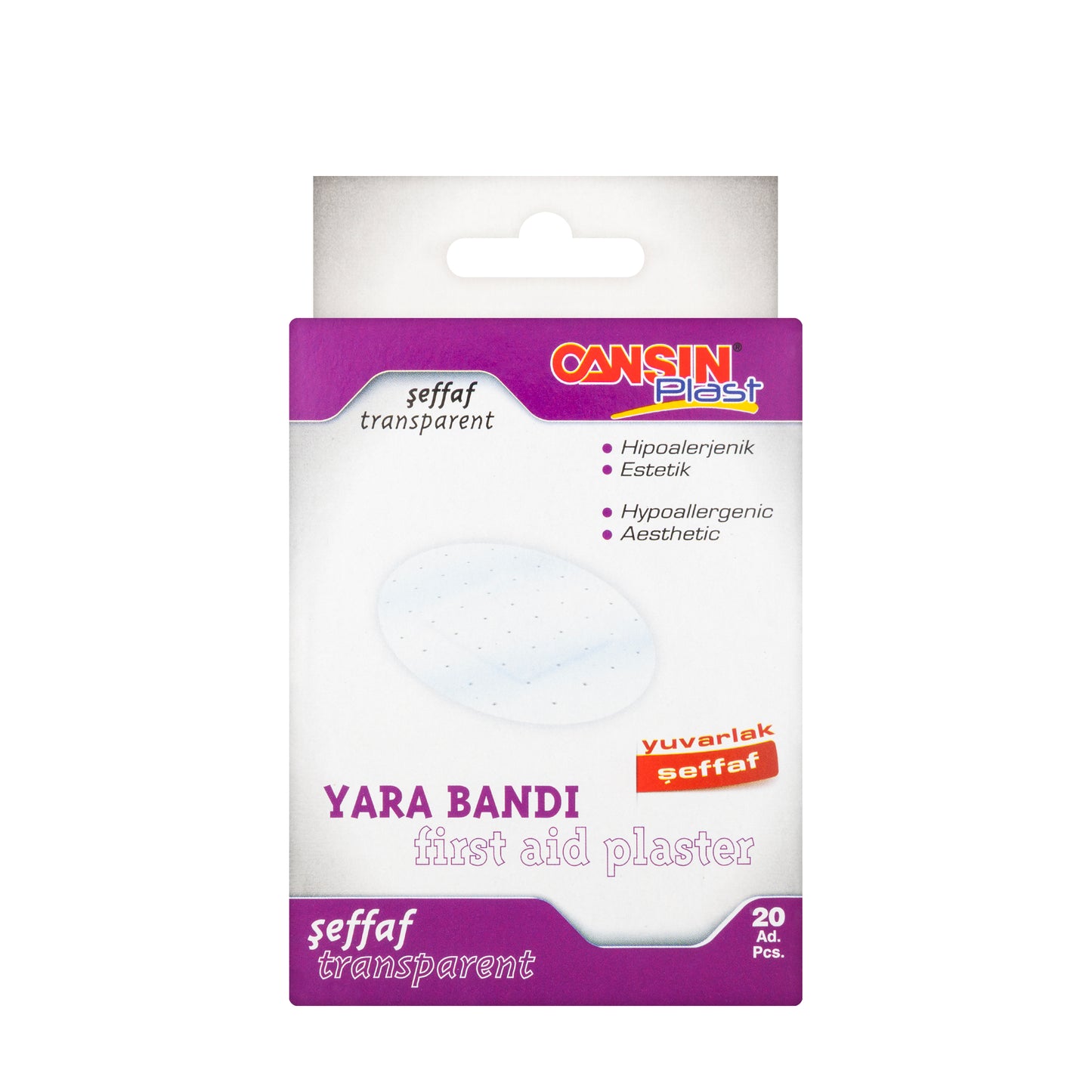 Cansinplast Round Transparent Plasters 20 Pieces