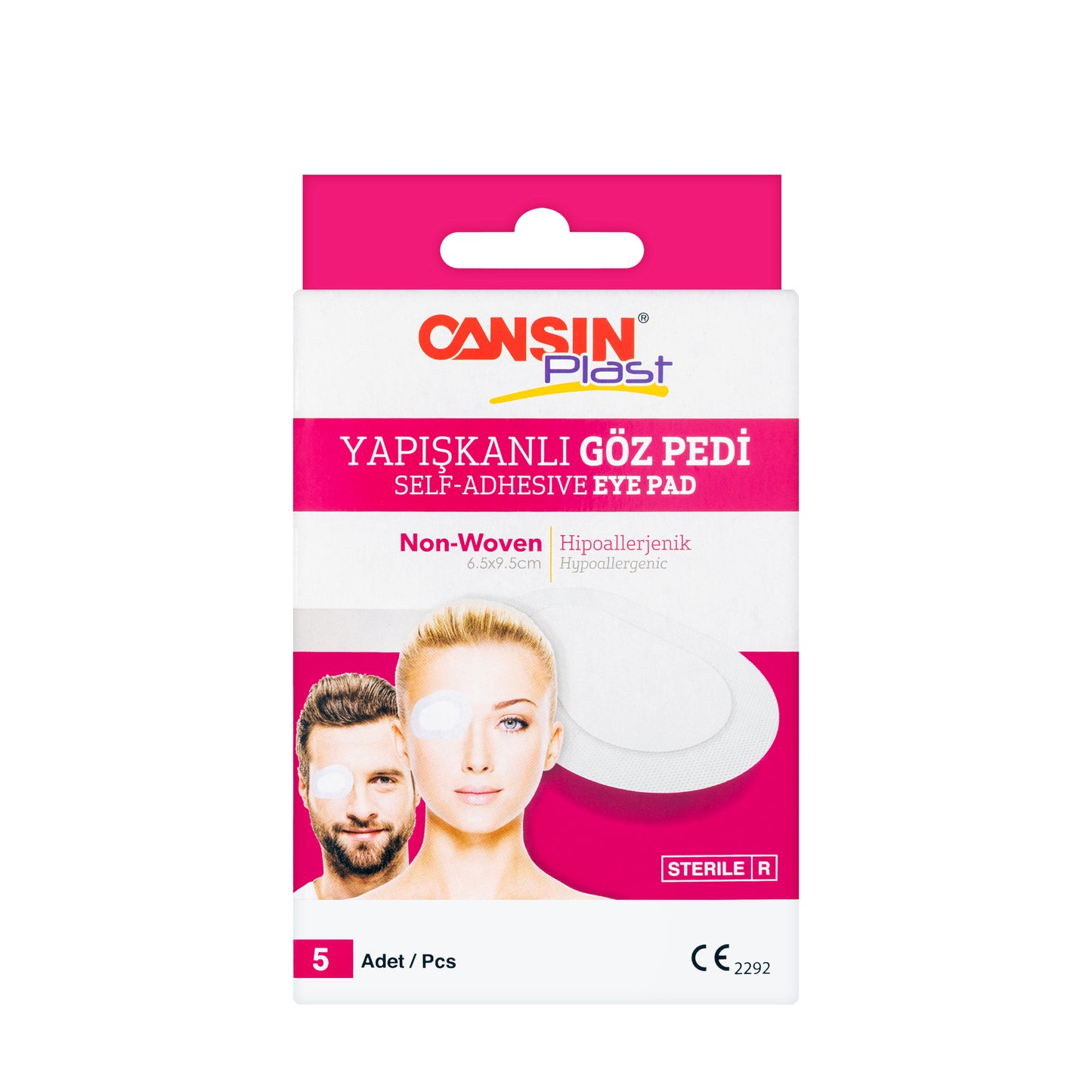 Cansinplast Eye Pad 6.5 × 9.5 cm 5 Pieces