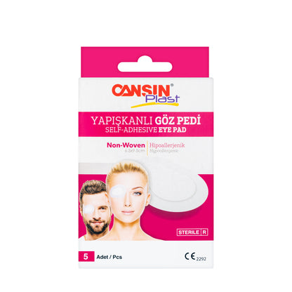 Cansinplast Eye Pad 6.5 × 9.5 cm 5 Pieces